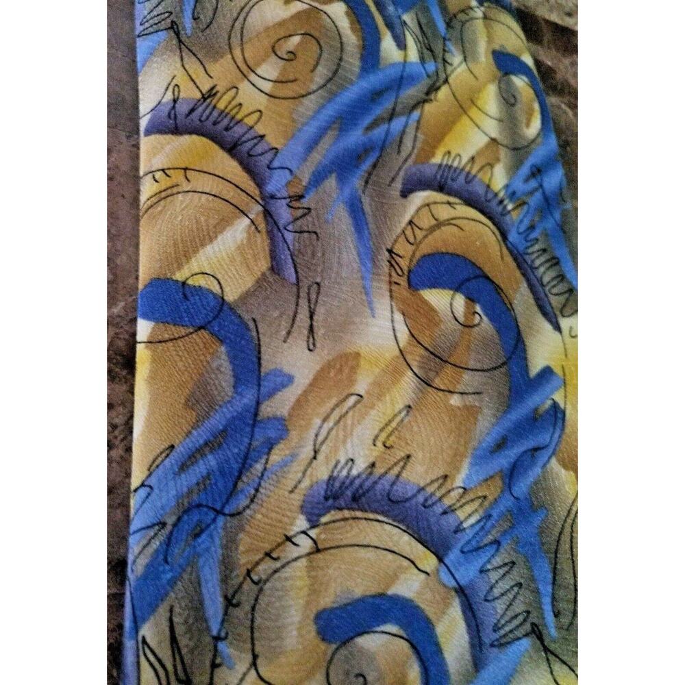 Jerry Garcia Tie Yellow 100% Silk Snail Garden Collection 14